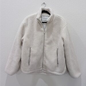 Calvin Klein Jeans Cream Sherpa Jacket size large